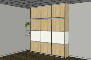 Placard à portes coulissantes_3D